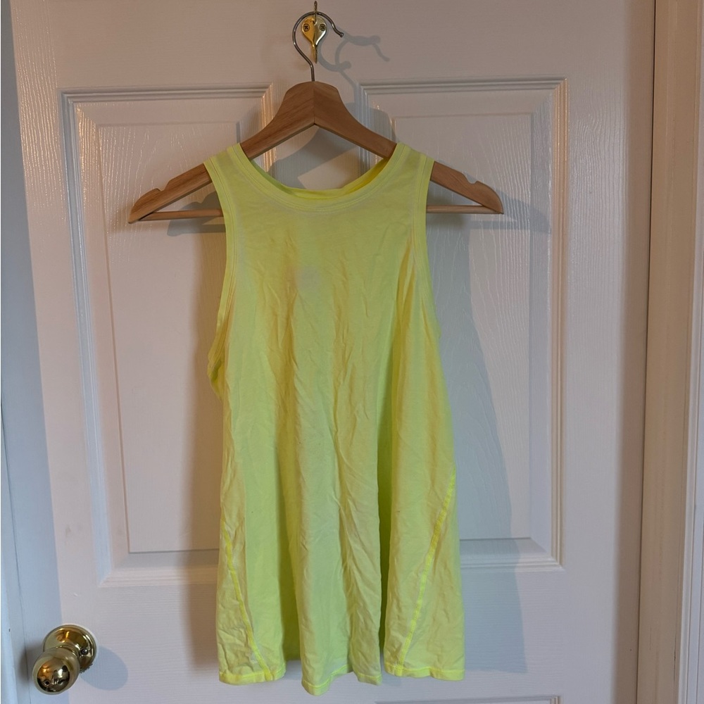 Neon Yellow Lululemon Tank Top